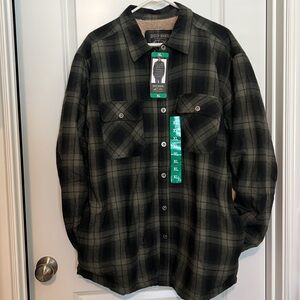 NEW Grizzly Mountain Men's Flannel Shirt Jacket